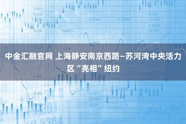 中金汇融官网 上海静安南京西路—苏河湾中央活力区“亮相”纽约